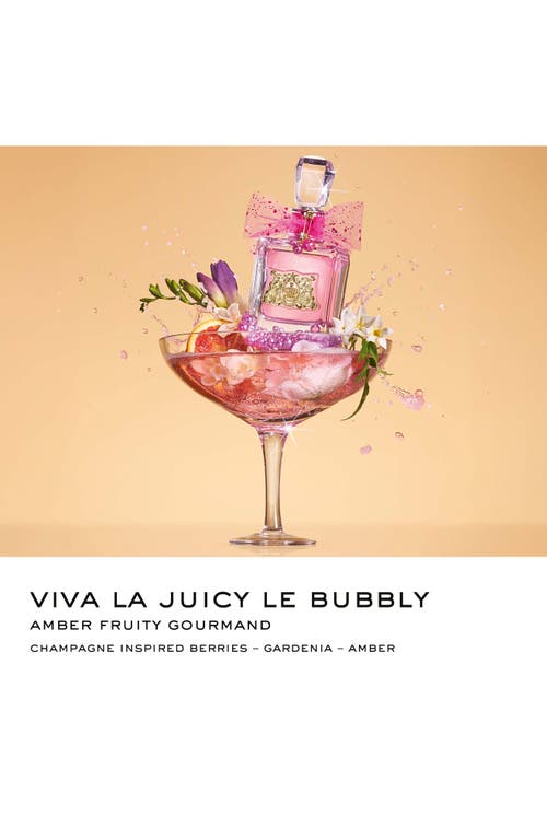 Juicy Couture Viva La Juicy Le Bubbly Eau De Parfum 3 Piece Gift Set In Transparent