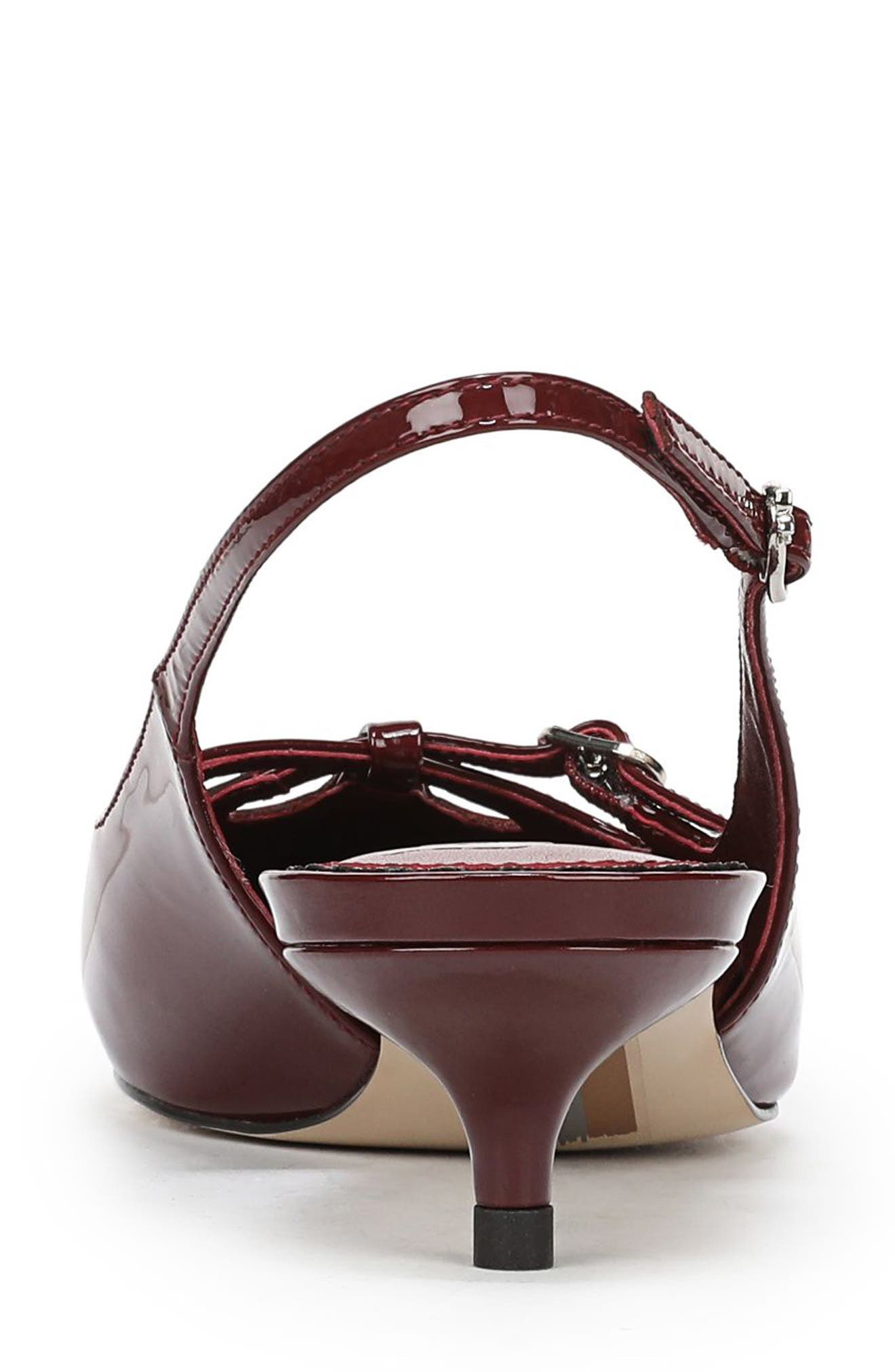 Fauna Kitten Heel Slingback Pump, Alternate, color, FRENCH MERLOT