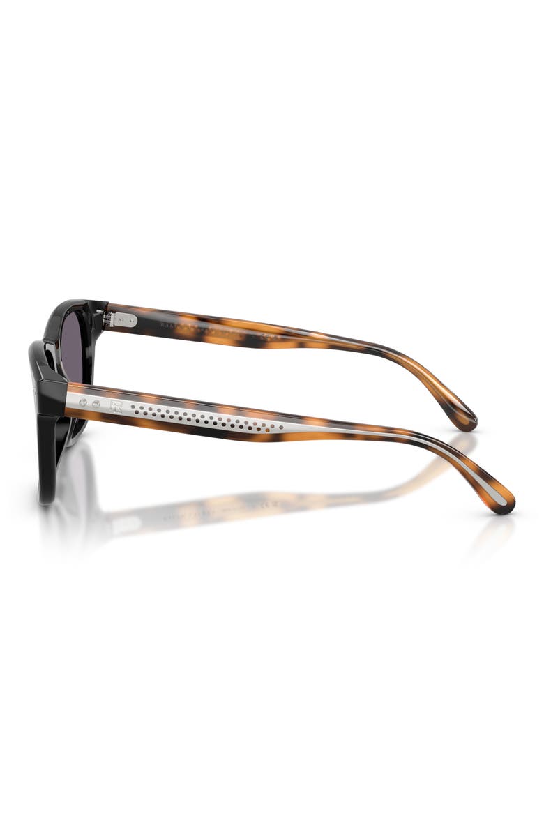 RL8239U 54mm Square Sunglasses, Alternate, color, SHINY BLACK / PURPLE