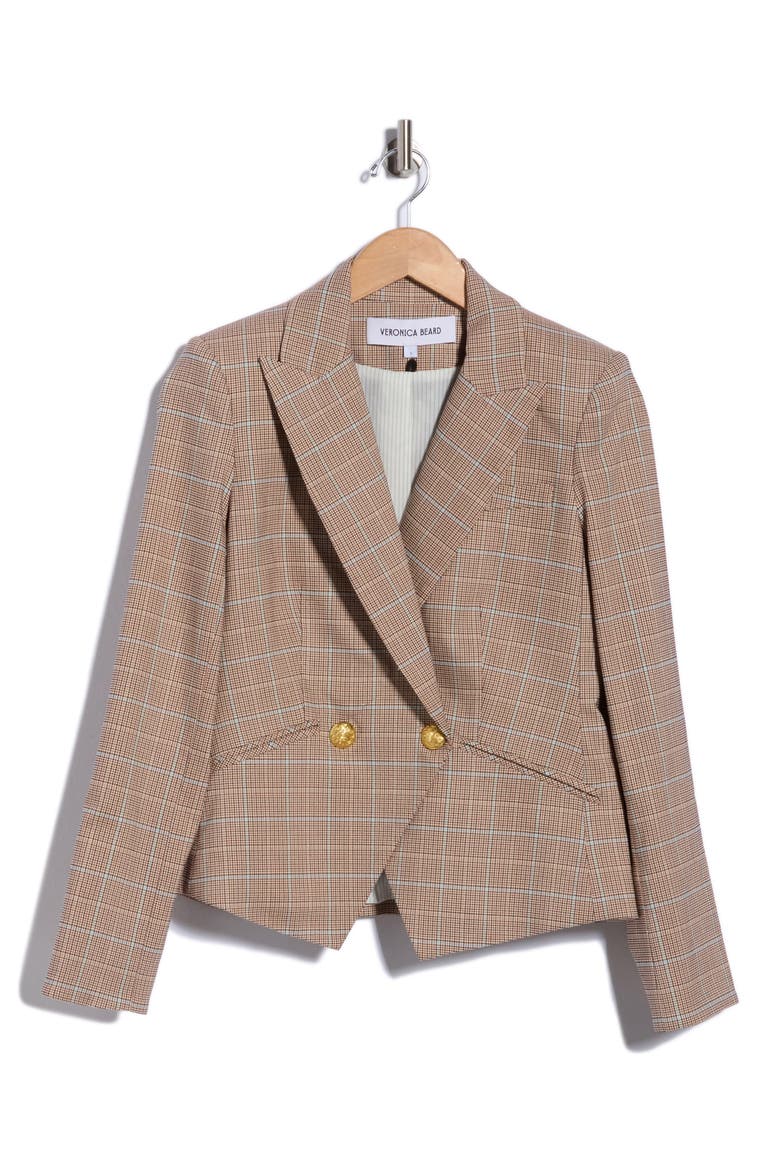 Rickie Cropped Dickey Jacket, Alternate, color, HAZELNUT MULTI