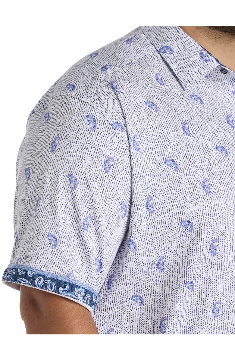 Robert Graham Big 
Tall Belmond Sport Shirt, Alternate, color, Blue