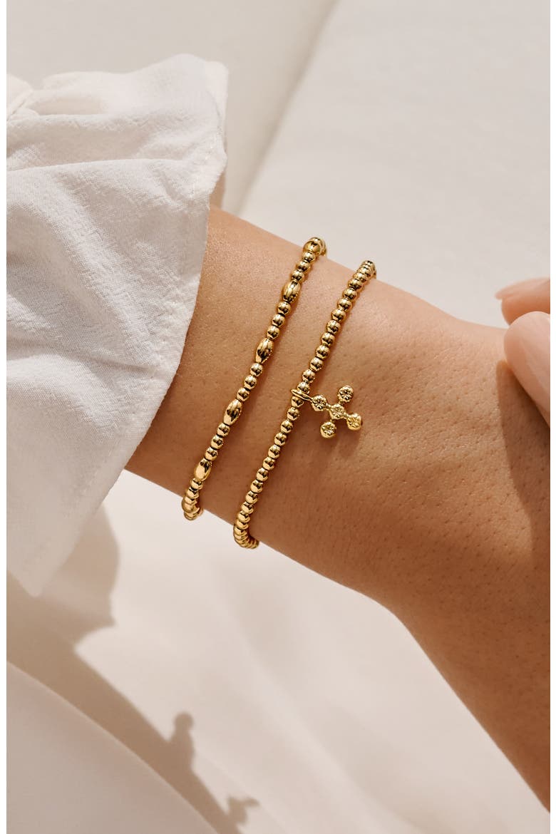 Faith A Little 'God Is With You' Bracelet, Alternate, color, Gold Plated