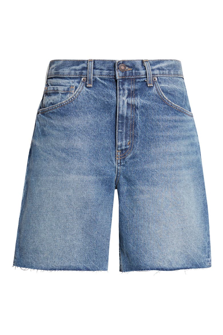Russel Frayed Denim Shorts, Alternate, color, ROSEBOWL WASH