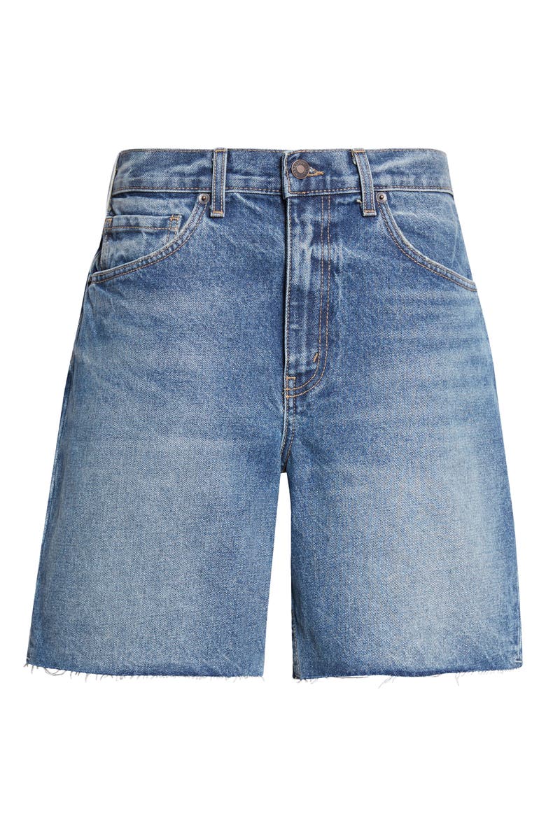 Nili Lotan Russel Frayed Denim Shorts, Alternate, color, Rosebowl Wash