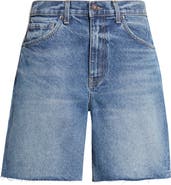 Nili Lotan Russel Frayed Denim Shorts