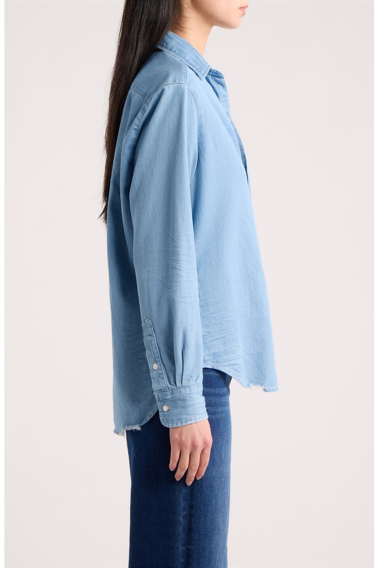 Eileen Relaxed Button Up Shirt, Alternate, color, CLASSIC BLUE WASH