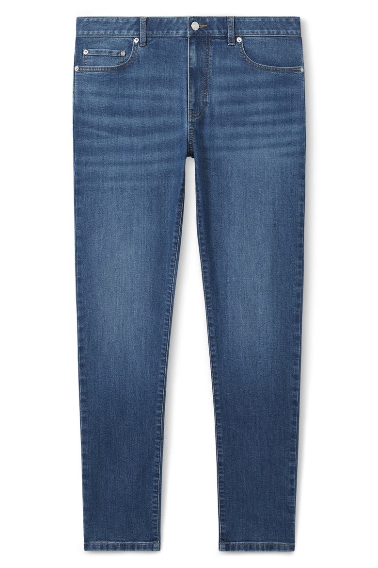 Maddison Slim Straight Leg Jeans, Alternate, color, MID BLUE WASH