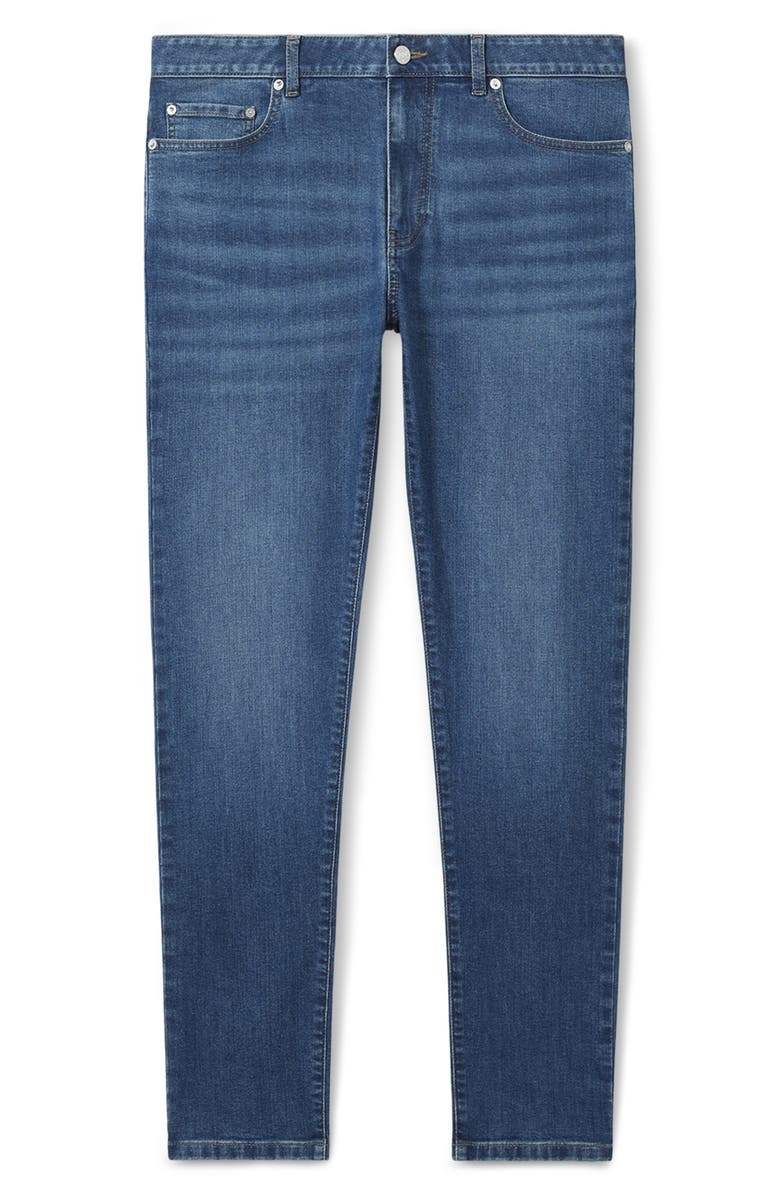 Reiss Maddison Slim Straight Leg Jeans, Alternate, color, Mid Blue Wash