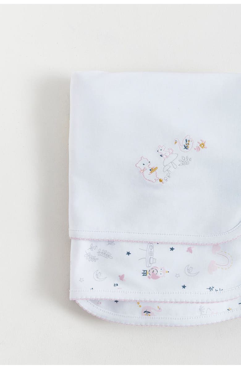 Babycottons Premium Peruvian Pima Cotton Alice Receiving Blanket For Infant, Alternate, color, 