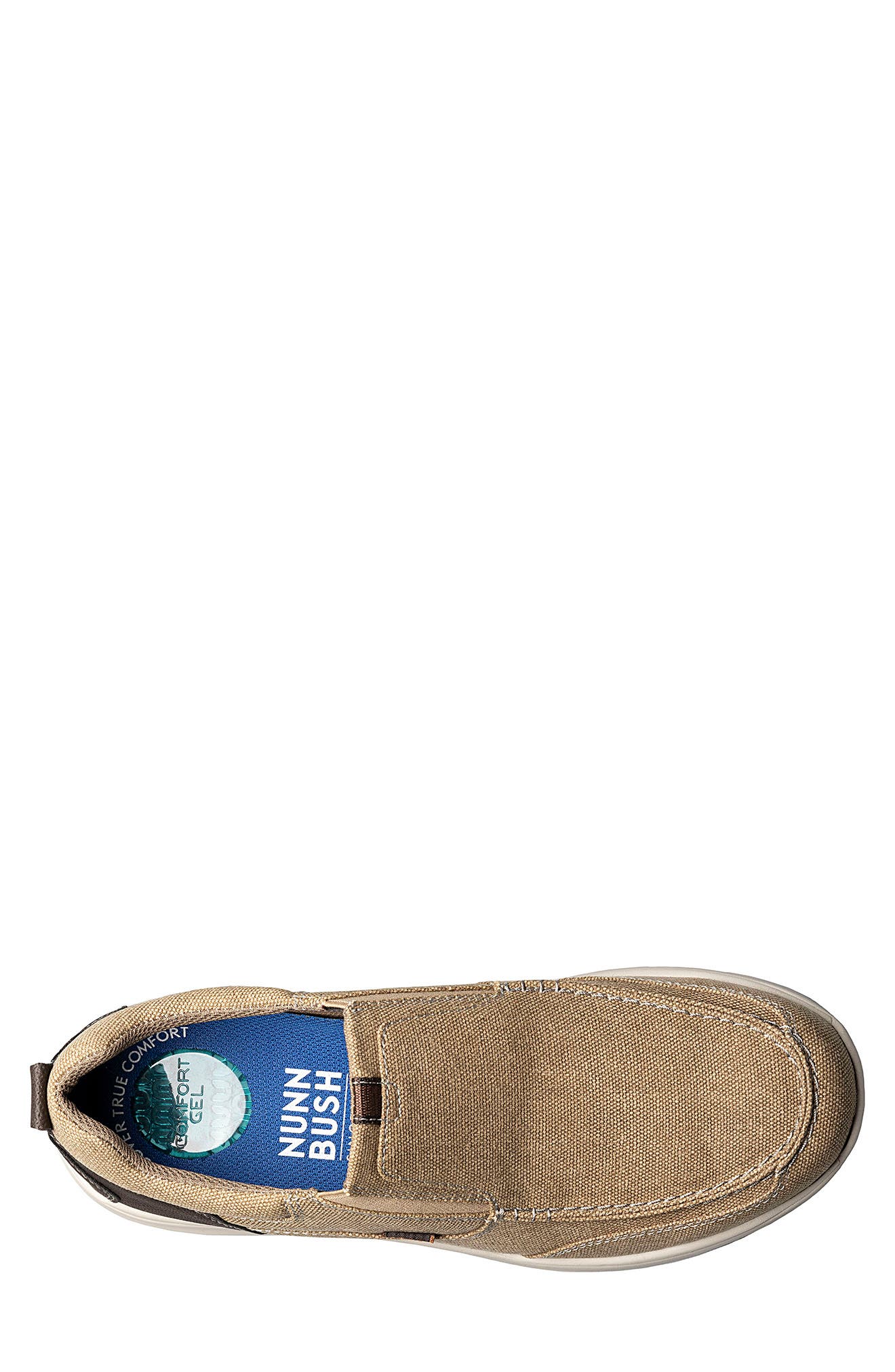 NUNN BUSH Conway Canvas Moc Toe Slip-On Sneaker - Wide Width Available, Alternate, color, 