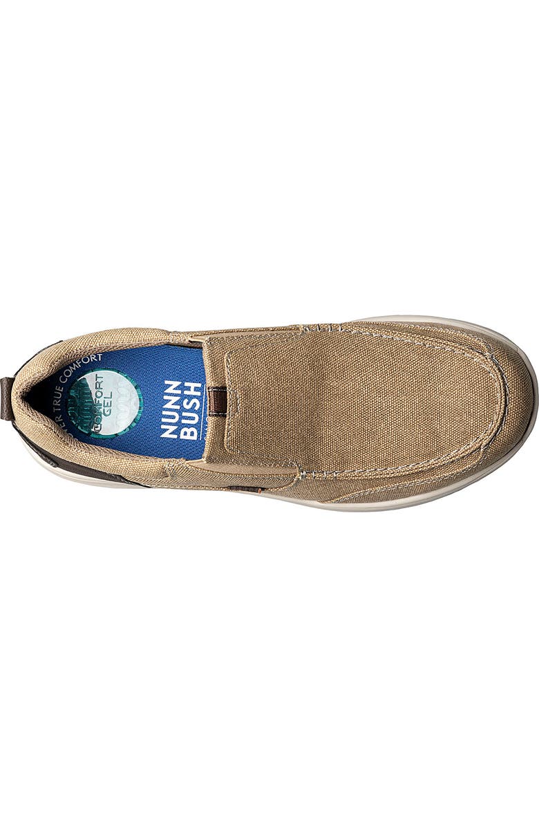 NUNN BUSH Conway Canvas Moc Toe Slip-On Sneaker - Wide Width Available, Alternate, color,