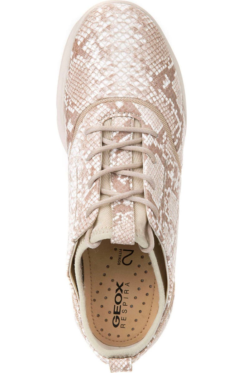 Geox Nebula S 1 Python Embossed Sneaker, Alternate, color,