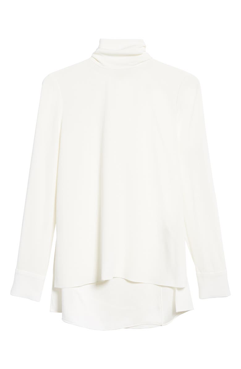 Adam Lippes Scarf Neck Crepe Blouse, Alternate, color, 