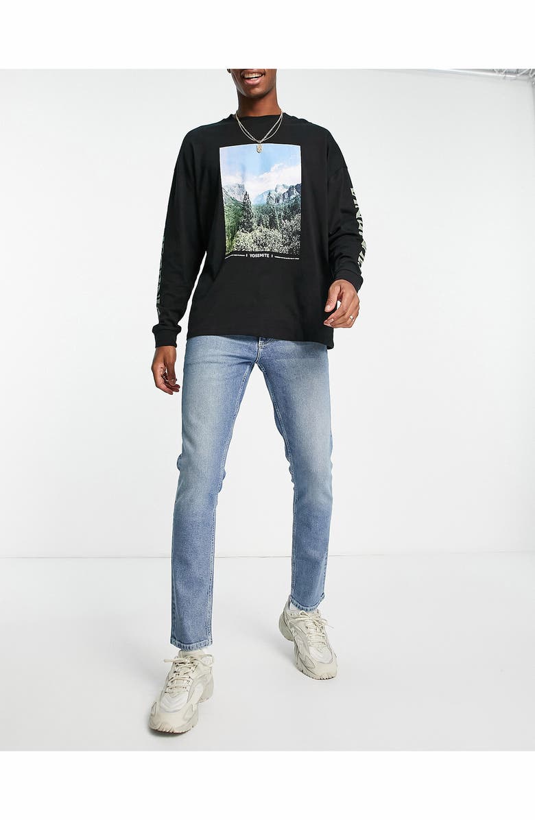 ASOS DESIGN Stretch Slim Leg Jeans, Alternate, color, 