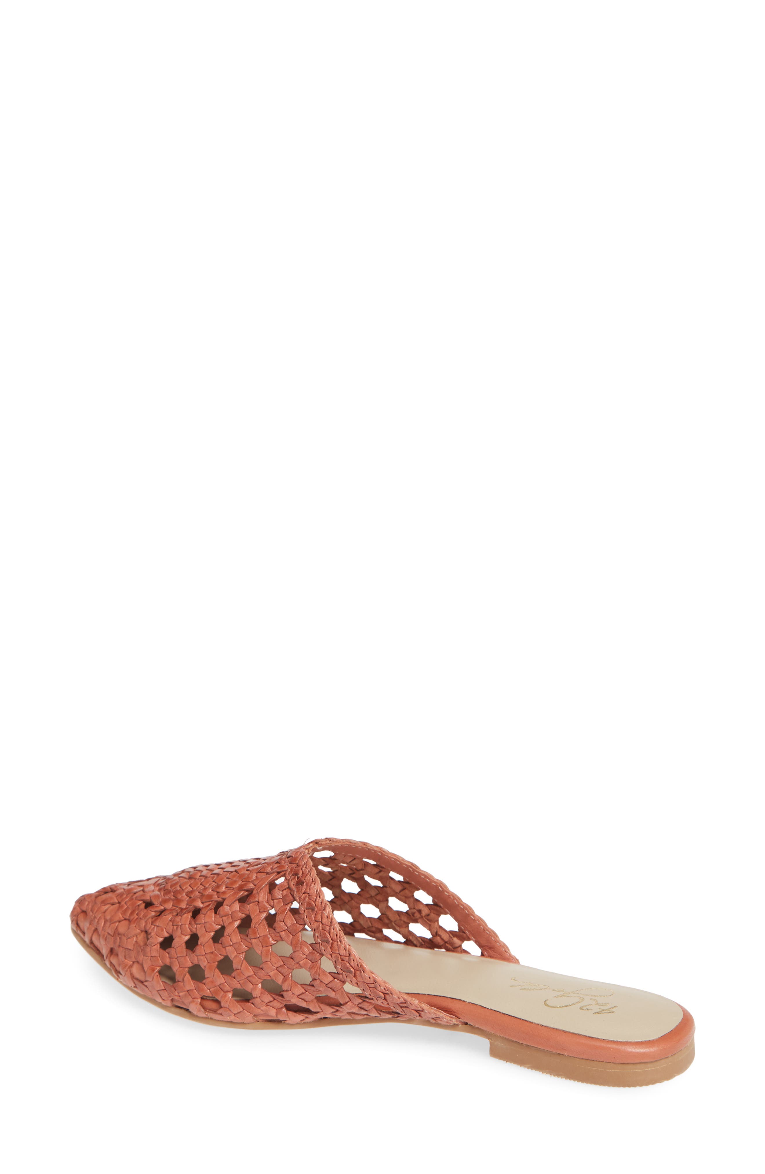 42 Gold Charmed Pointed Toe Mule, Alternate, color, Mecca Tan Leather