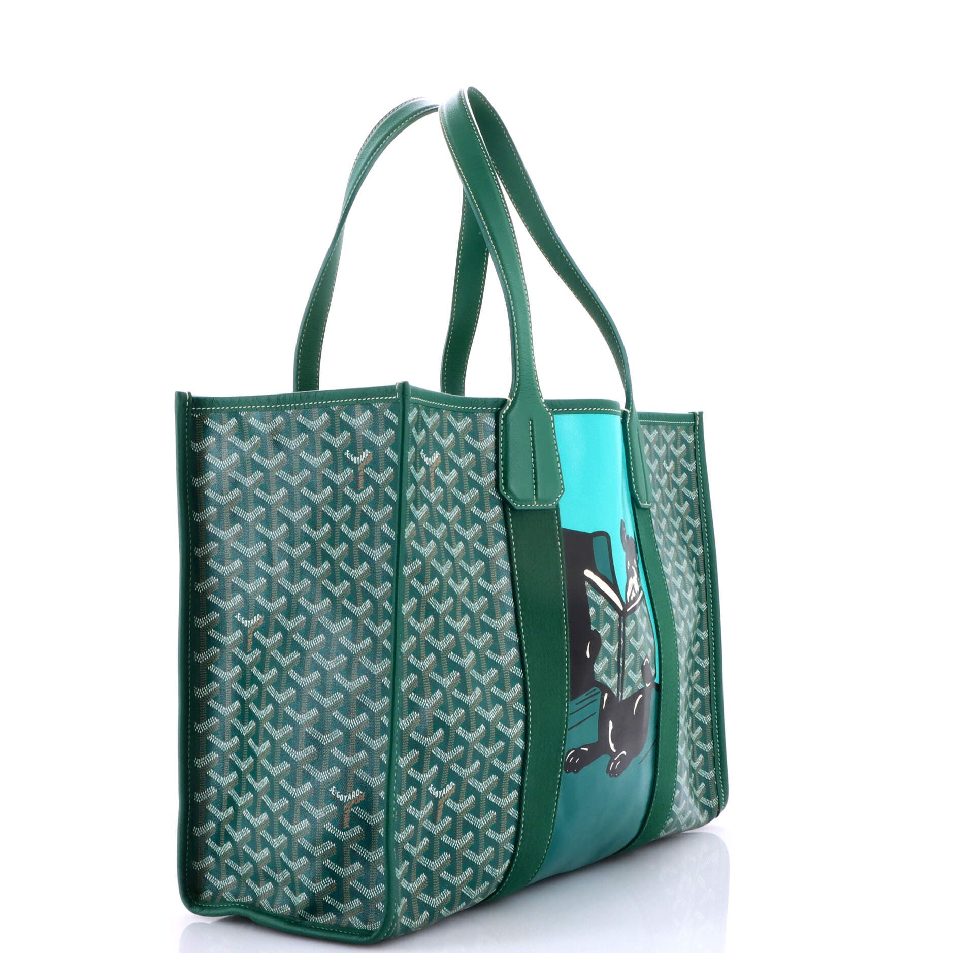 Pre-Owned Goyard Villette Tote Printed Coated Canvas MM, Alternate, color, Print