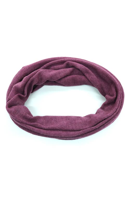 Portolano Plain Loop Scarf In Purple