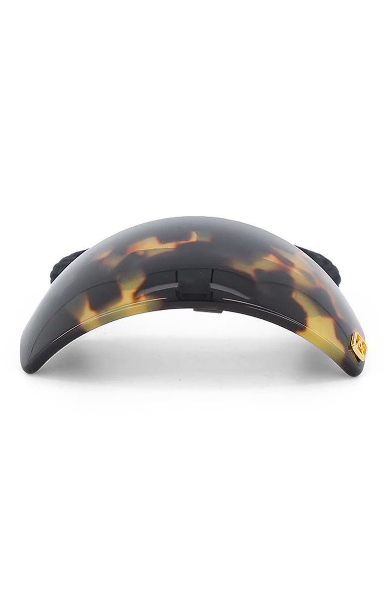 Alexandre de Paris Pont Marie Acetate Ponytail Holder, Alternate, color, Brown