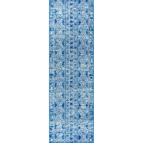 Jonathan Y Modern Persian Boho Vintage Area Rug In Blue/gray