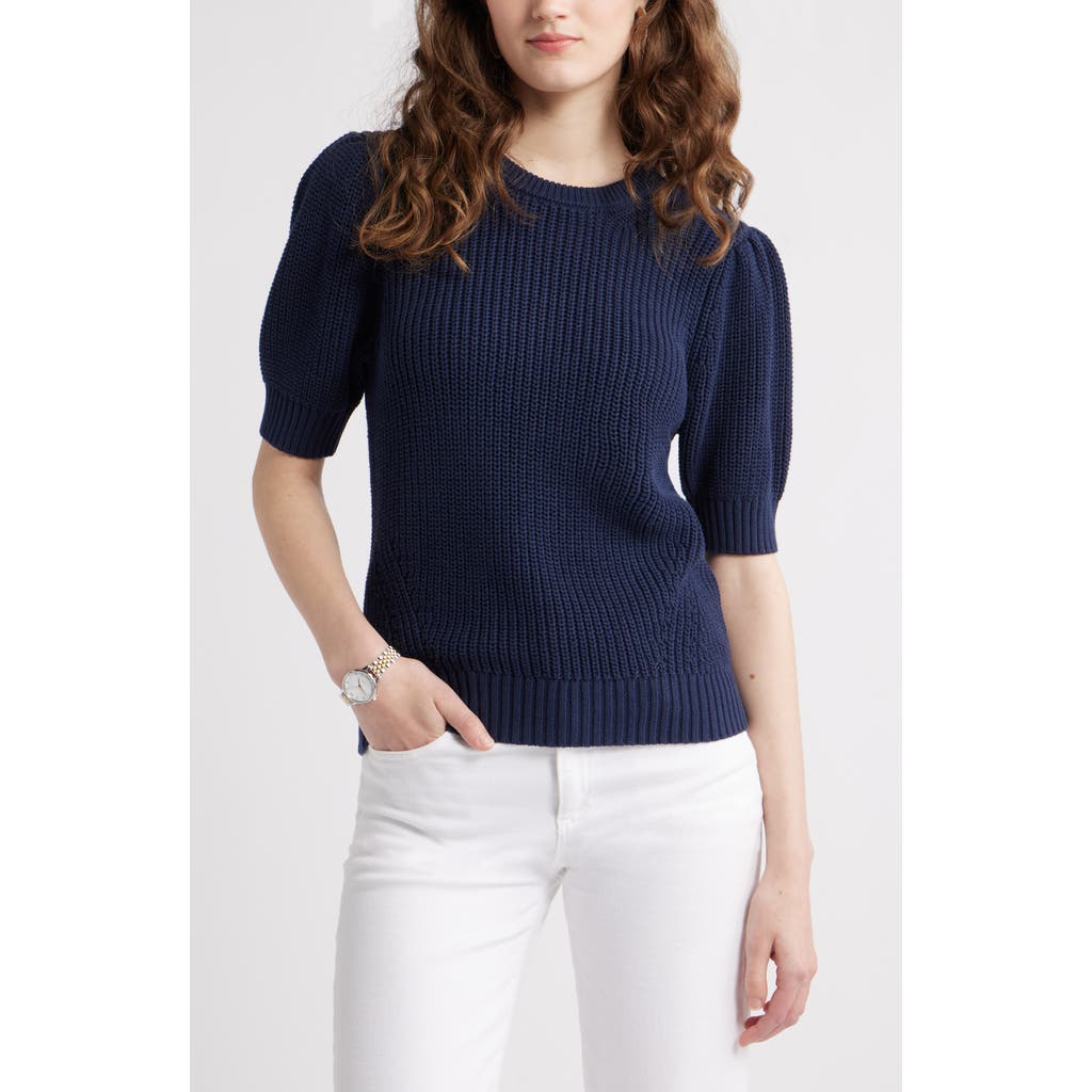 Caslonr Caslon(r) Elbow Sleeve Cotton Sweater