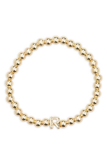 Baublebar Pisa Initial Beaded Stretch Bracelet
