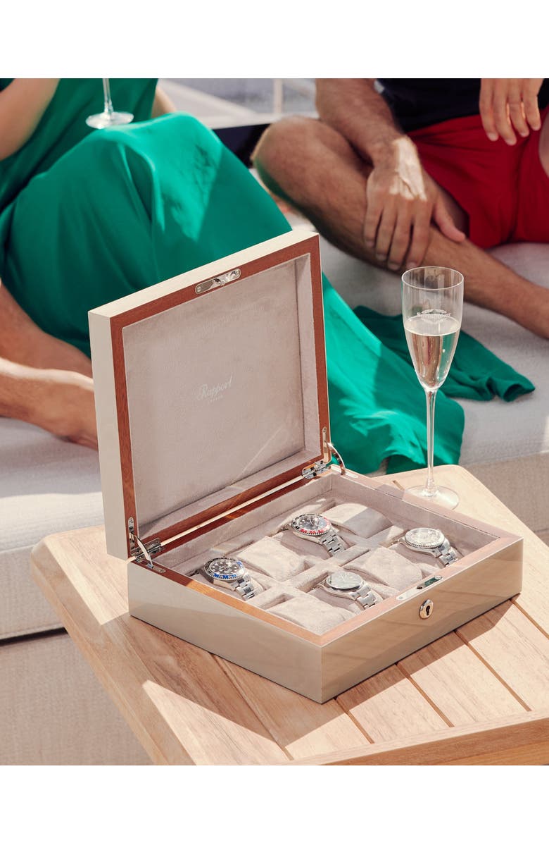 Rapport London HERITAGE EIGHT WATCH BOX, Alternate, color, Grey