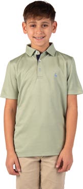 TailorByrd Kids' Solid Knit Polo