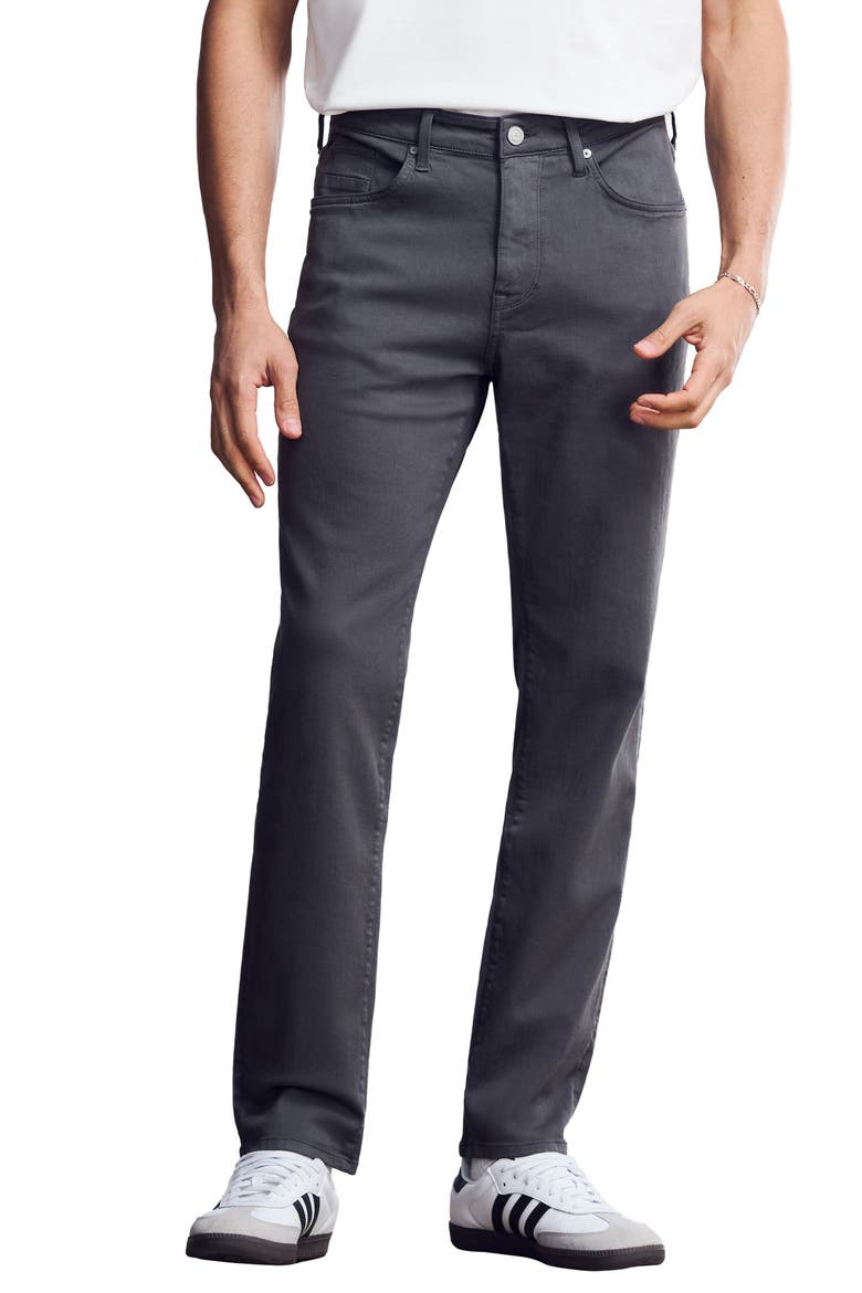 Route Athletic Fit Tapered Leg Jeans, Main, color, DARK GREY