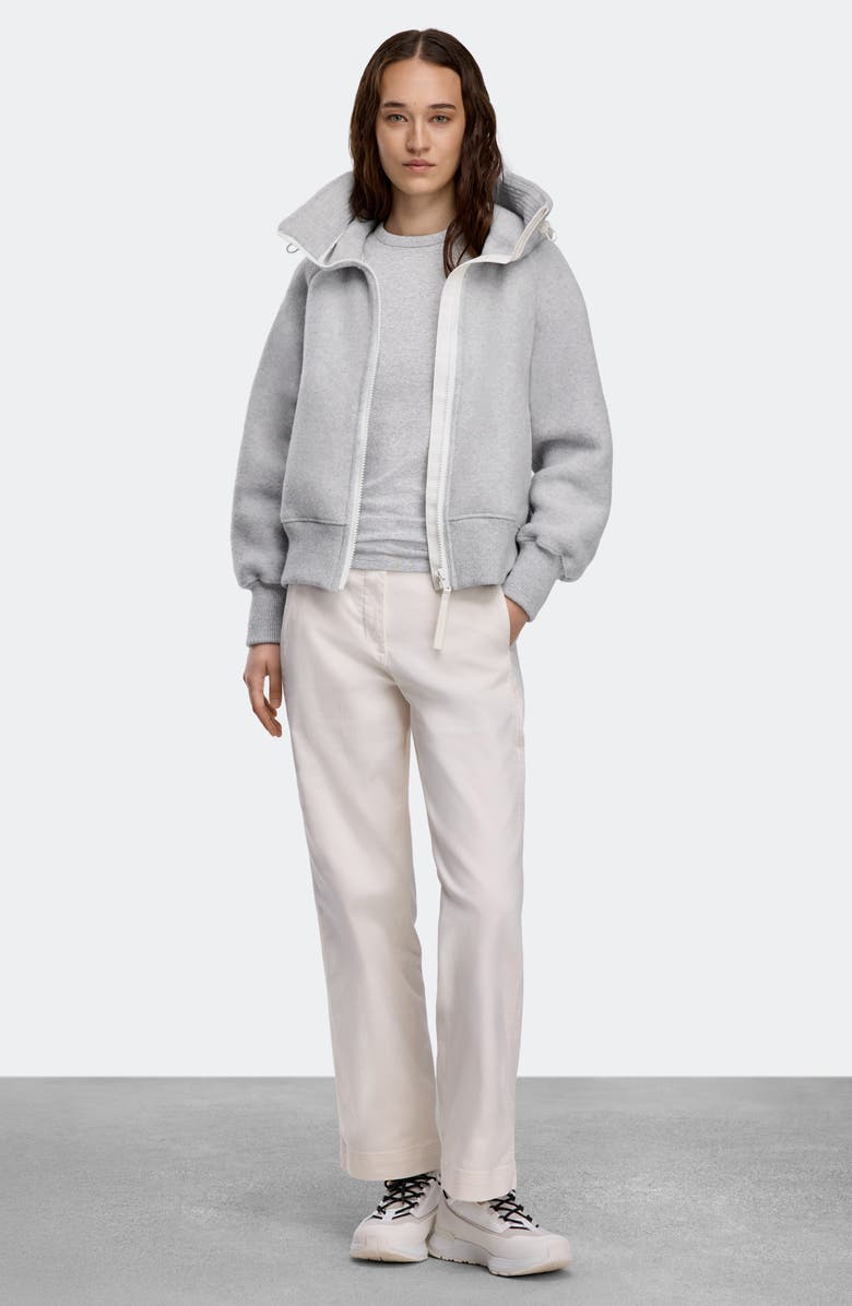 Canada Goose Chilliwack Kind Fleece Bomber, Alternate, color, Sliverbirch Heather