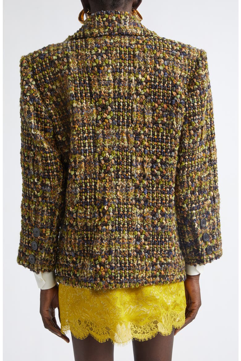 Wool Blend Tweed Jacket, Alternate, color, KAKI/ GRIS/ VERT