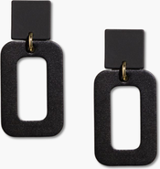 Nickel & Suede Logan Earrings