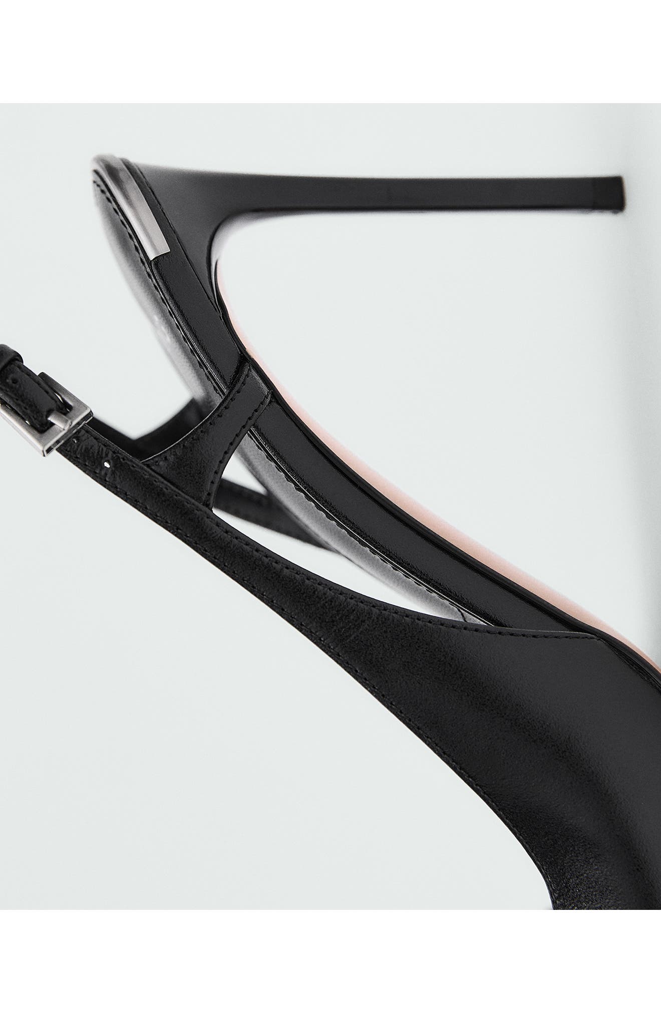 MANGO Asymmetric Ankle Strap Sandal, Alternate, color, 