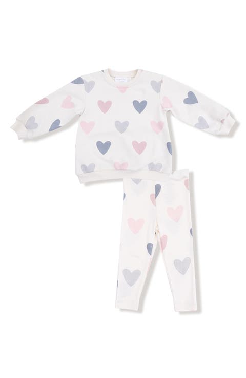 Kids' Hearts French Terry Top & Leggings Set (Baby & Toddler)