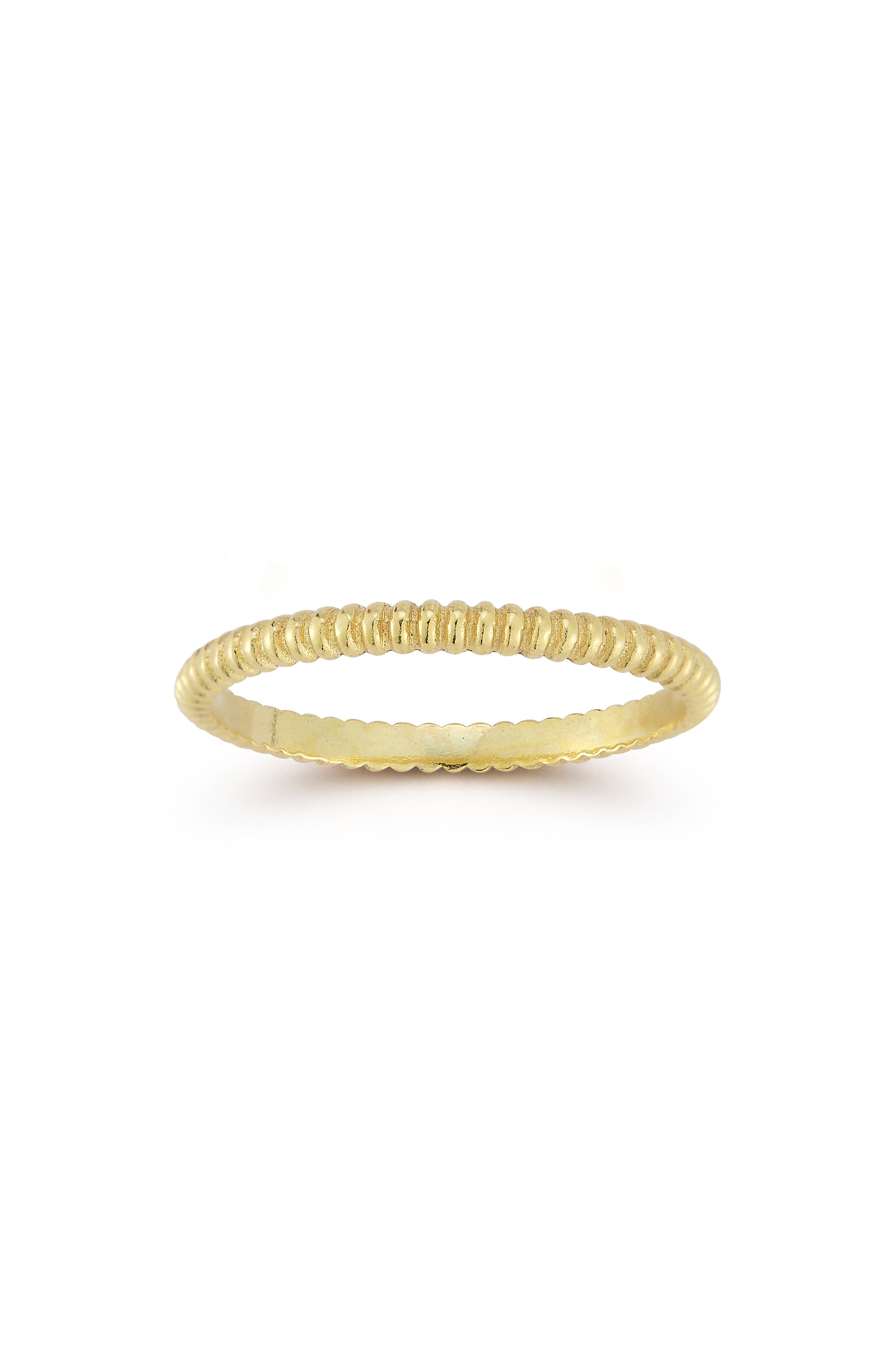 14k Gold Over Sterling Silver Twist Band Ring