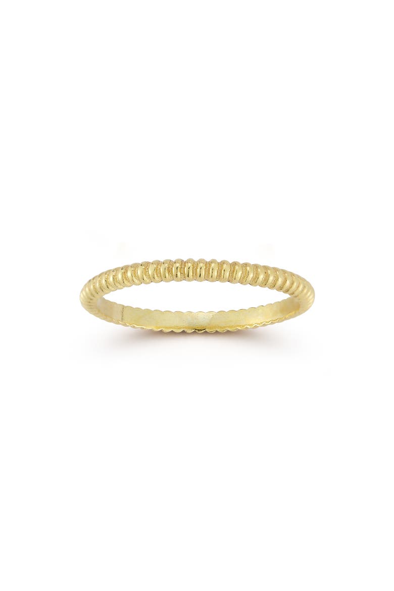 14k Gold Over Sterling Silver Twist Band Ring, Main, color, GOLD