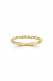 14k Gold Over Sterling Silver Twist Band Ring