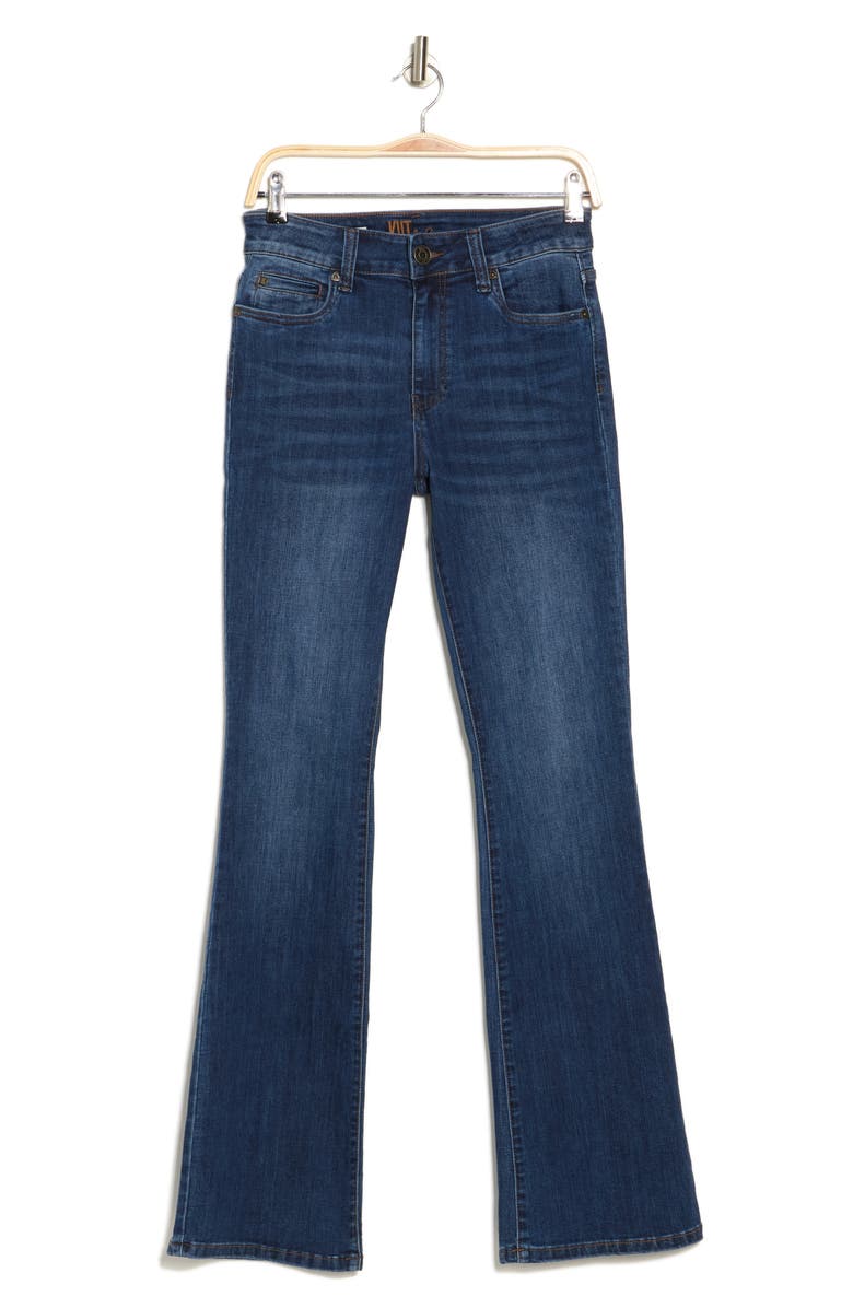 KUT from the Kloth Nicole High Rise Boot Cut Jeans, Alternate, color, Watsonia