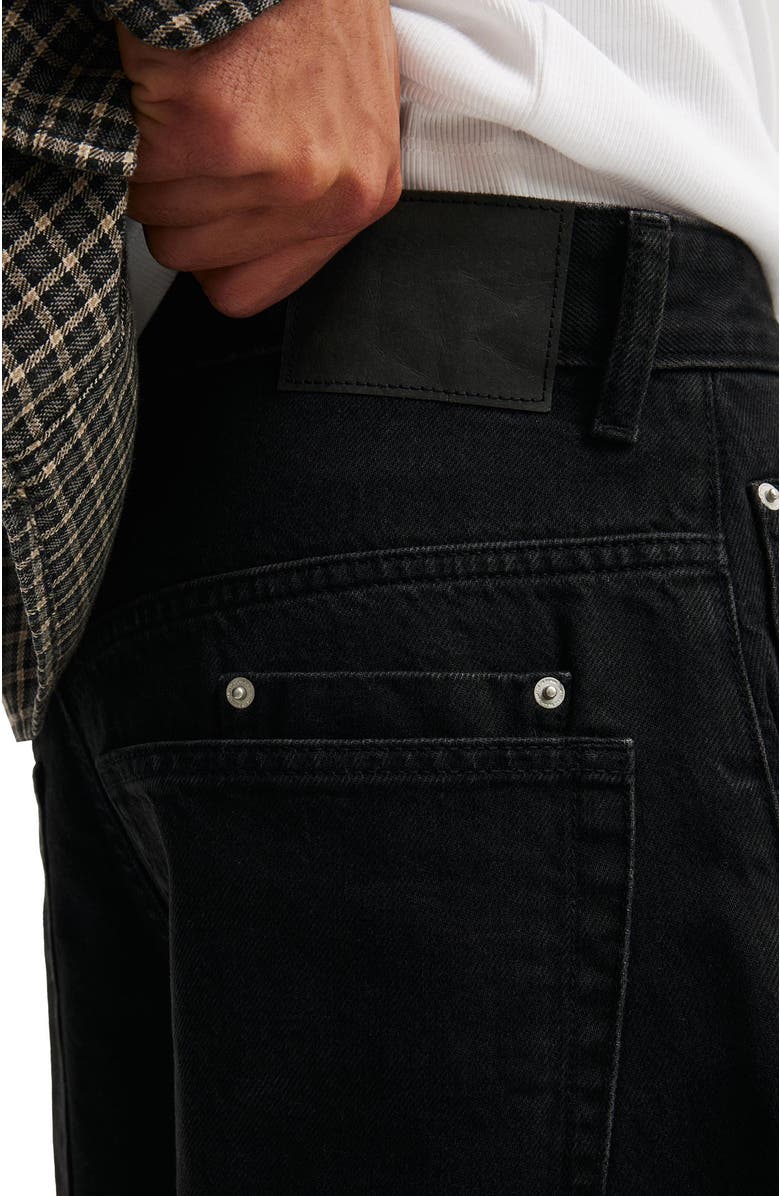 Cotton On Men's Y2k Super Baggy Jort, Alternate, color, Dire Black