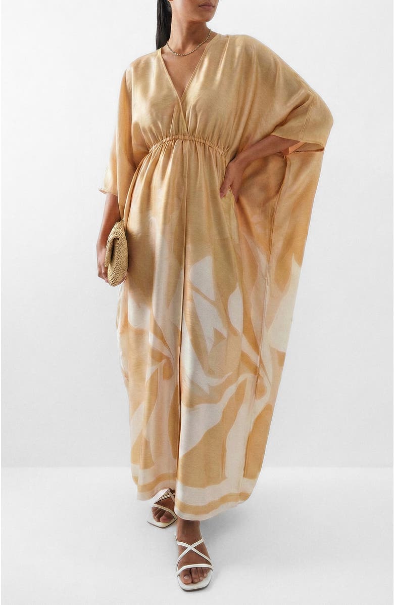 DIARRABLU Rocio Naim Caftan Dress, Main, color, Rocio Yellow