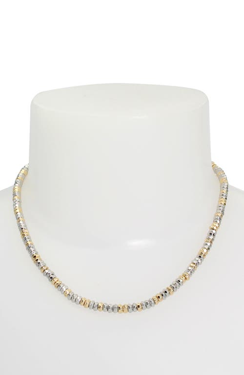 Allsaints Beaded Collar Necklace In Two Tone
