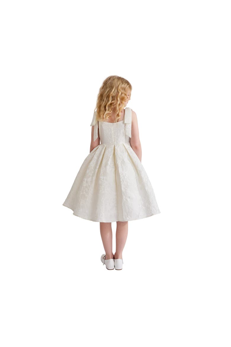 MariBow Pleated Dress, Alternate, color, Ivory