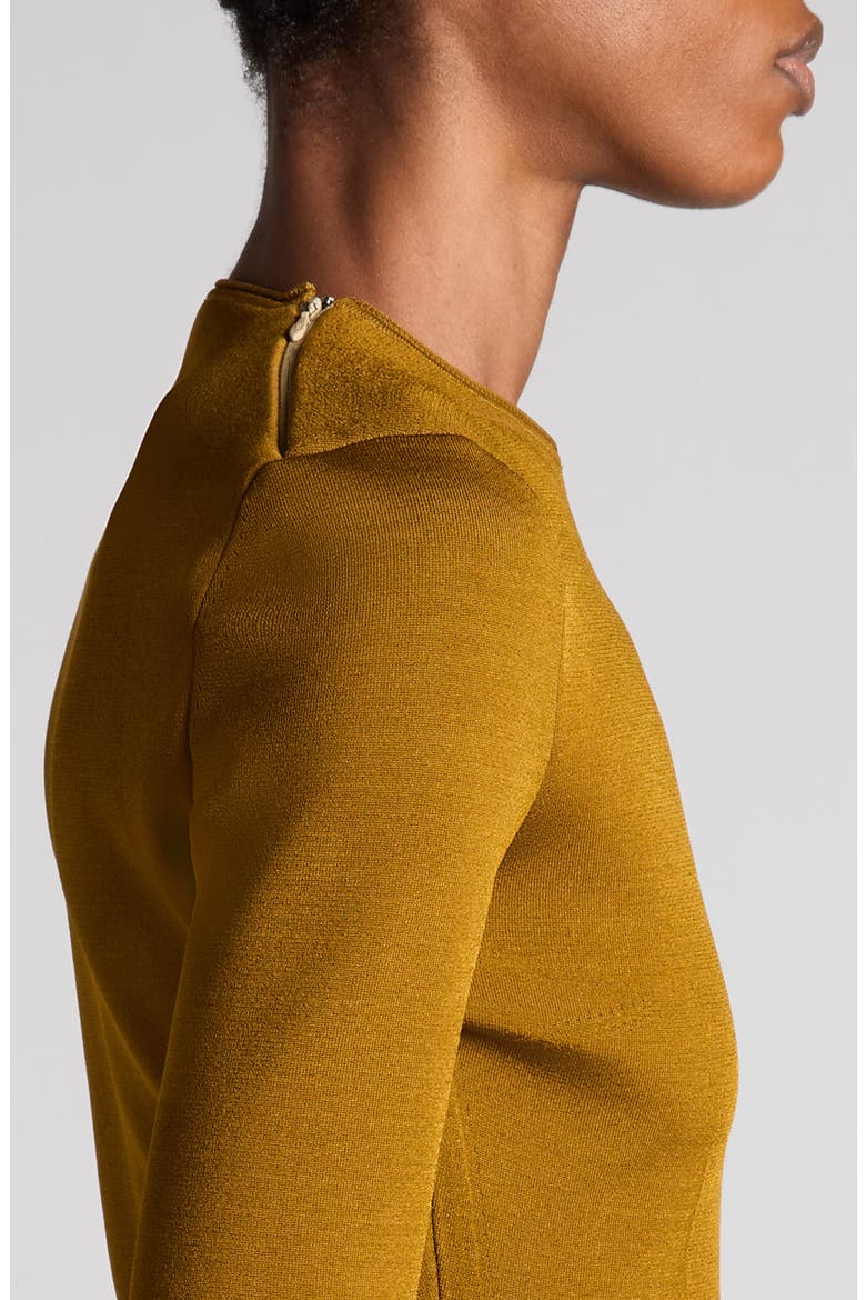 Belted Tech Viscose Blend Sweater, Alternate, color, OLIVINE GREEN