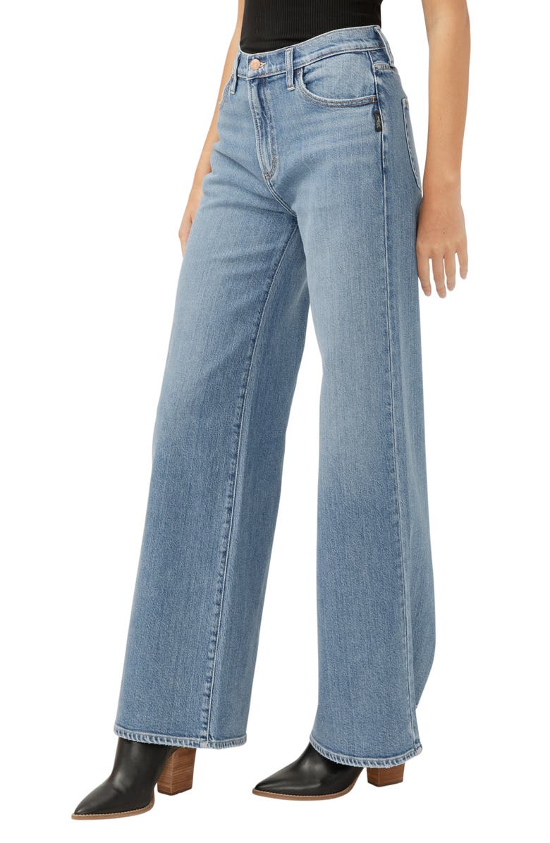 Silver Jeans Co. Highly Desirable High Waist Wide Leg Jeans, Alternate, color, Indigo