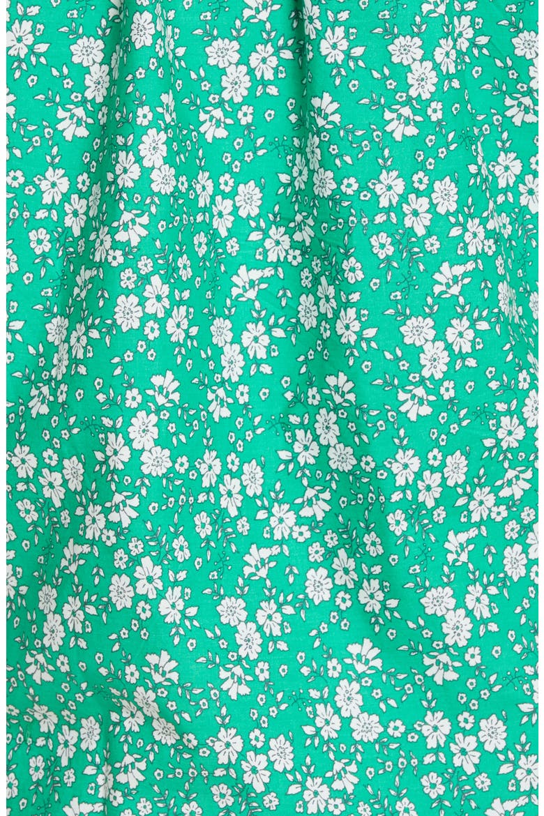 Floral Puff Sleeve Maternity Top, Alternate, color, GREEN