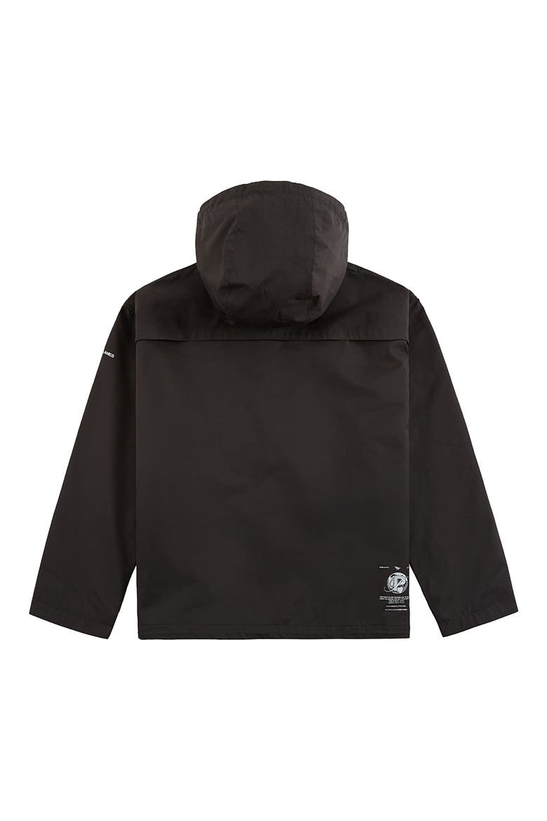 Planes Hooded Cotton Blend Jacket, Alternate, color, CHARCOAL