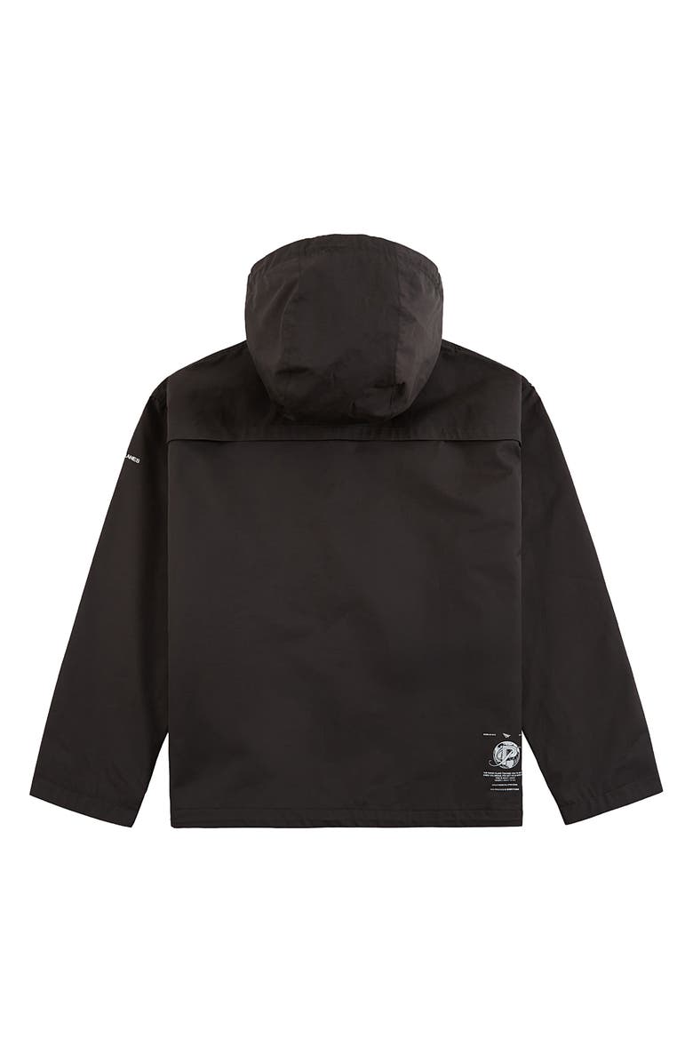 PAPER PLANES Planes Hooded Cotton Blend Jacket, Alternate, color, Charcoal