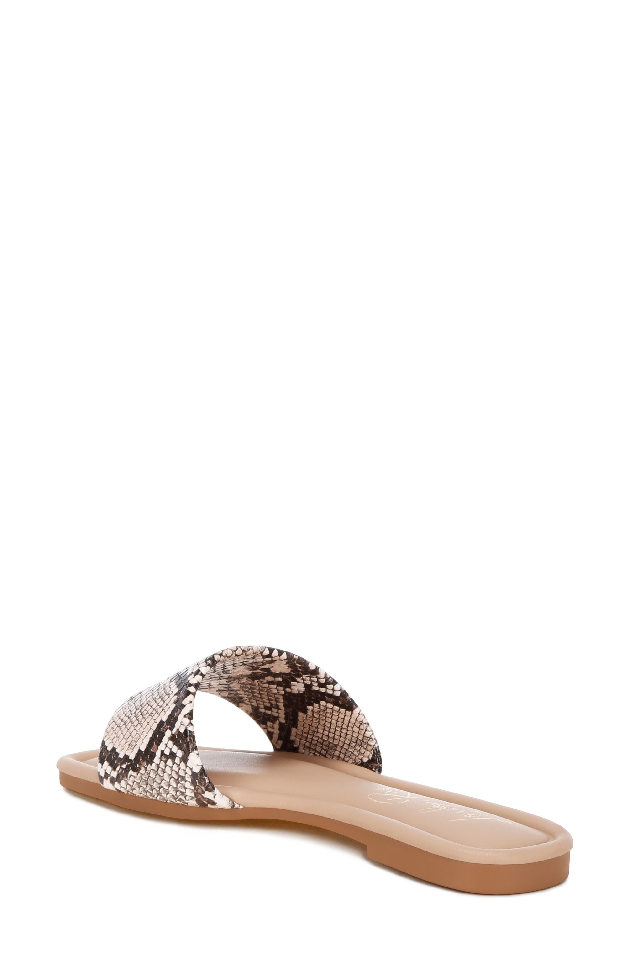 Zaltana Slide Sandal, Alternate, color, SNAKE