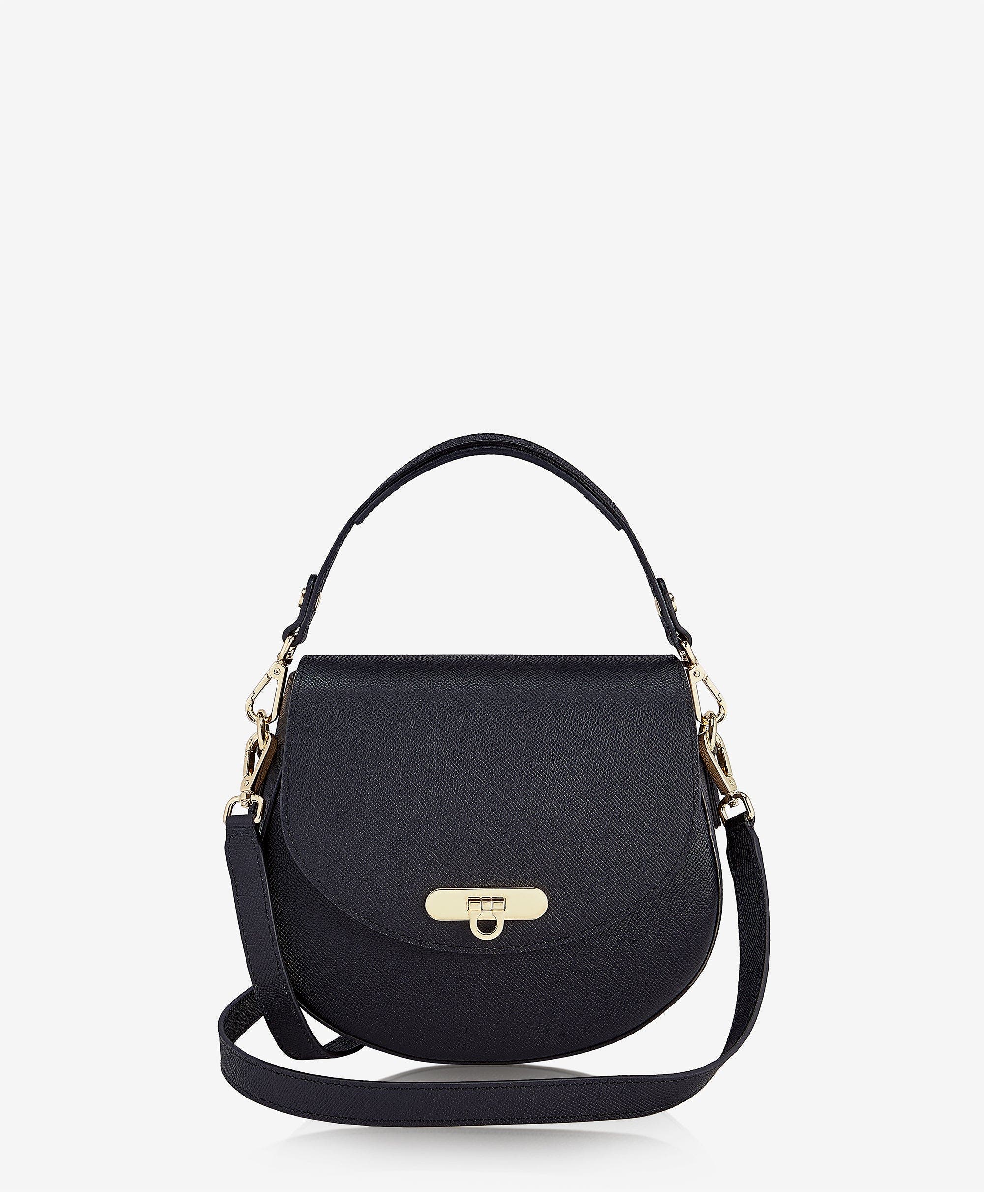 GiGi New York Sophia Saddle Bag, Main, color, Black