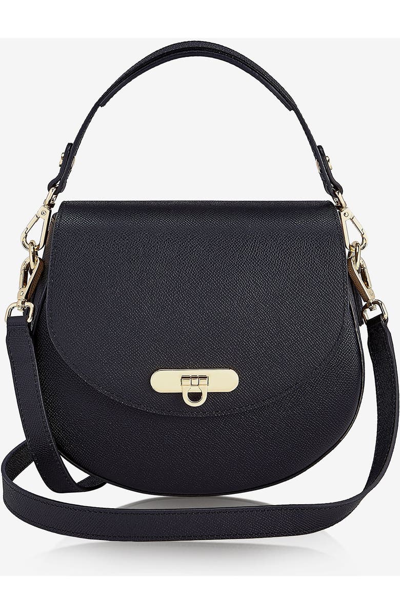GiGi New York Sophia Saddle Bag, Main, color, Black