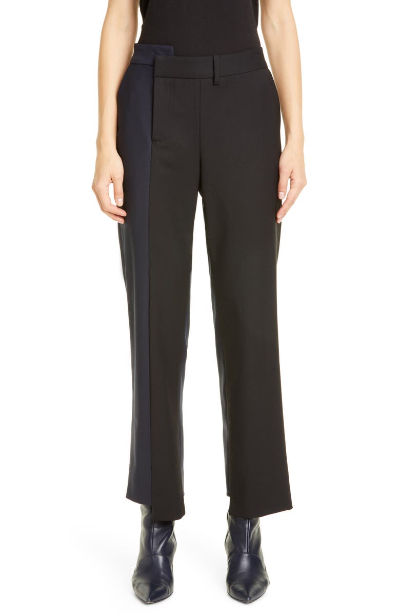 MONSE Two-Tone Stretch Wool Pants, Main, color, 